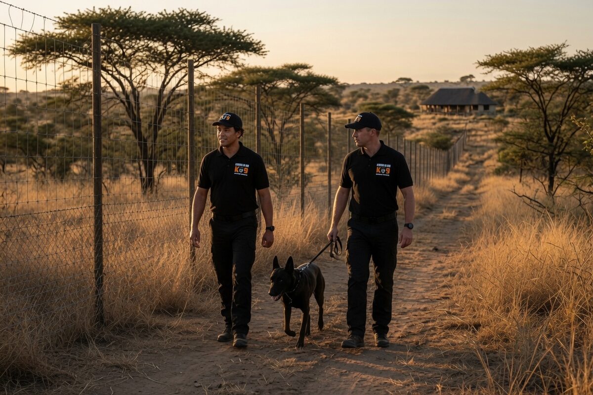 Anti-poaching work on a game reserve
