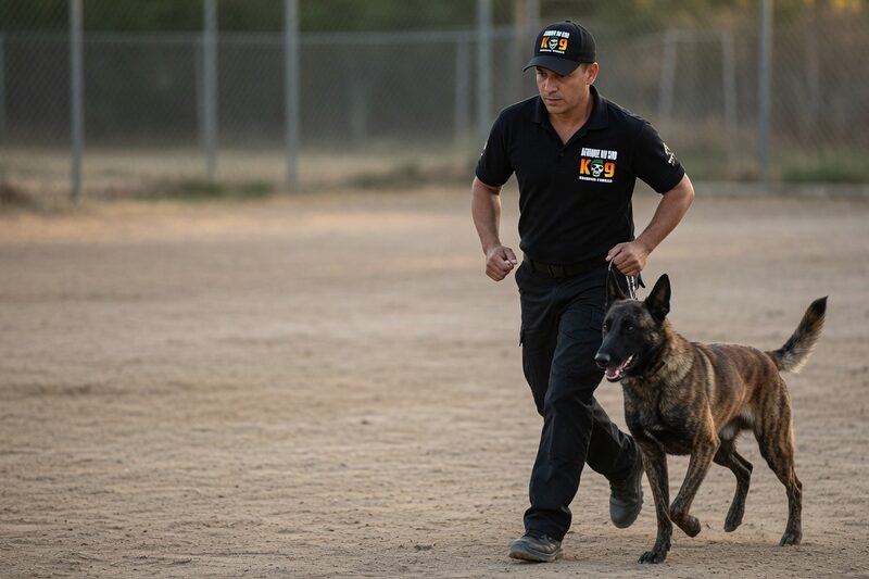 K9 training session